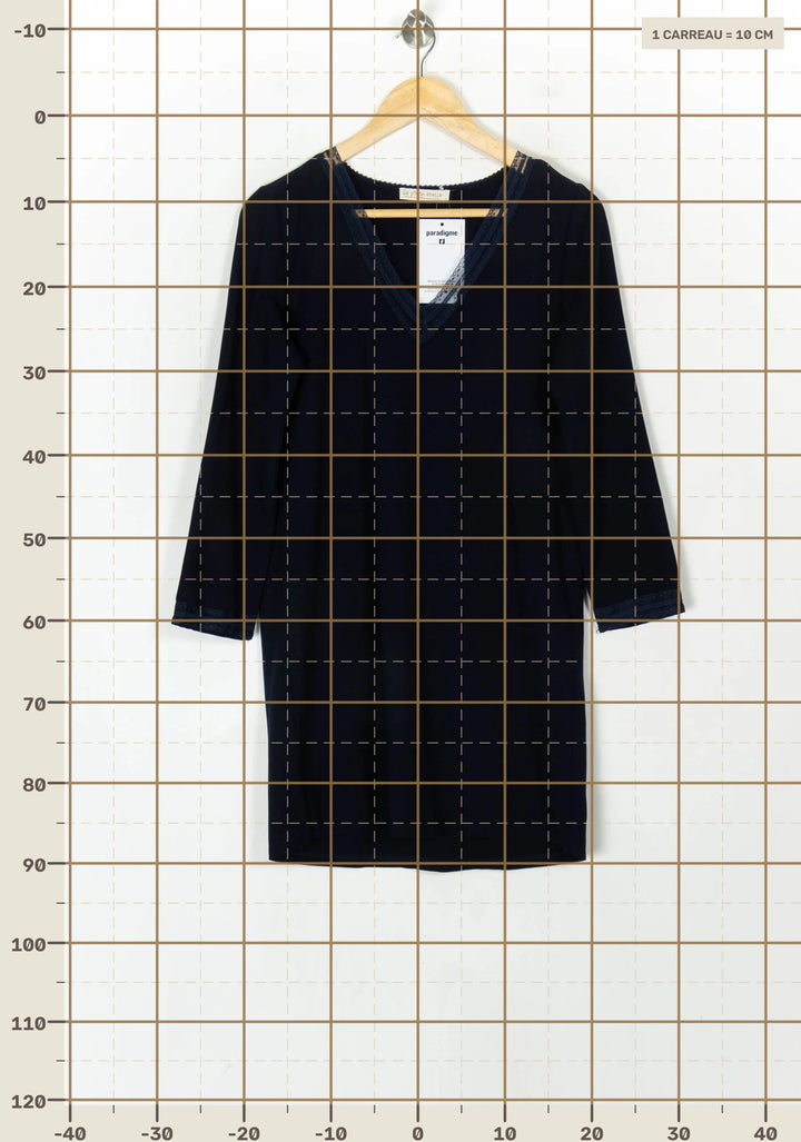 Robe Midi Bleue - Taille S/36 de la marque La Petite Etoile | PARAD123517 - Vendu par Paradigme - Image 4