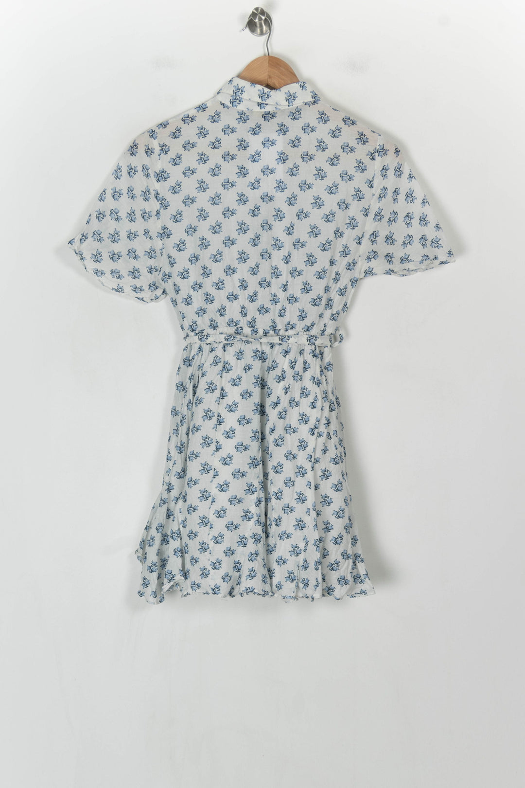 Robe Courte Blanche et Bleue - Taille XS/34 de la marque Maje | PARAD123530 - Vendu par Paradigme - Image 5