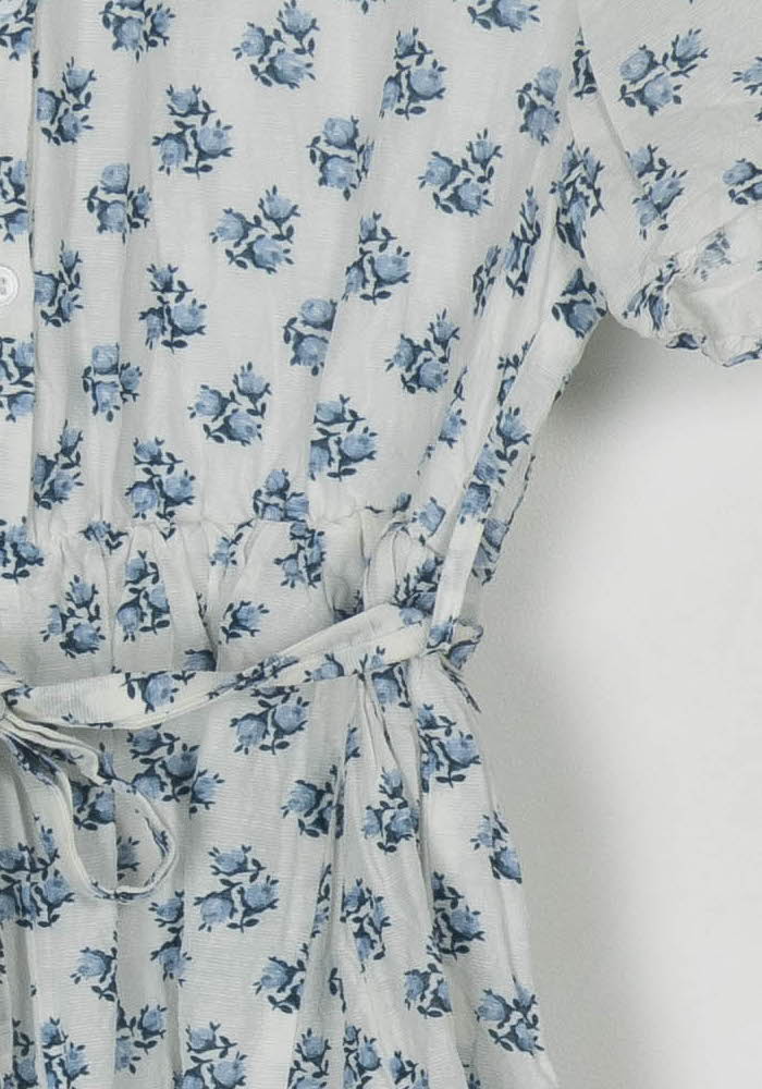 Robe Courte Blanche et Bleue - Taille XS/34 de la marque Maje | PARAD123530 - Vendu par Paradigme - Image 3