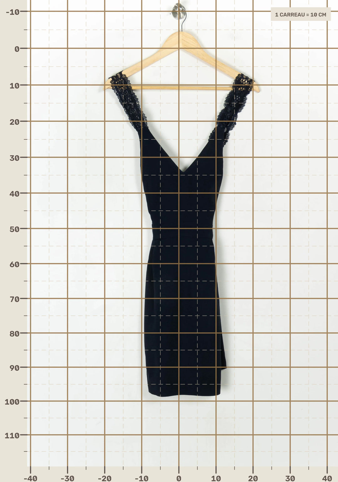 Robe Courte Bleue - Taille M/38 de la marque Sézane | PARAD123531 - Vendu par Paradigme - Image 4