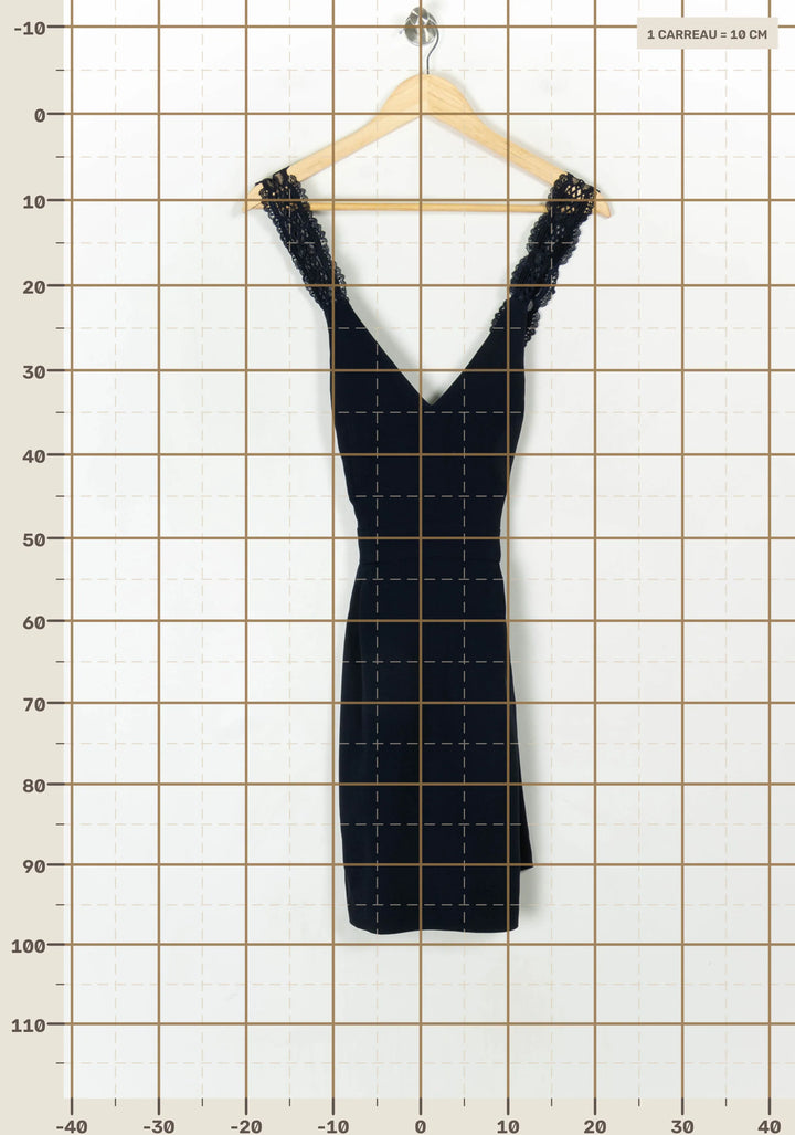 Robe Courte Bleue - Taille M/38 de la marque Sézane | PARAD123531 - Vendu par Paradigme - Image 4
