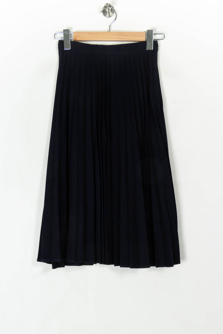 Jupe Plissée Bleu Marine - Taille XS/34 de la marque Soi Paris | PARAD123533 - Vendu par Paradigme - Image 2