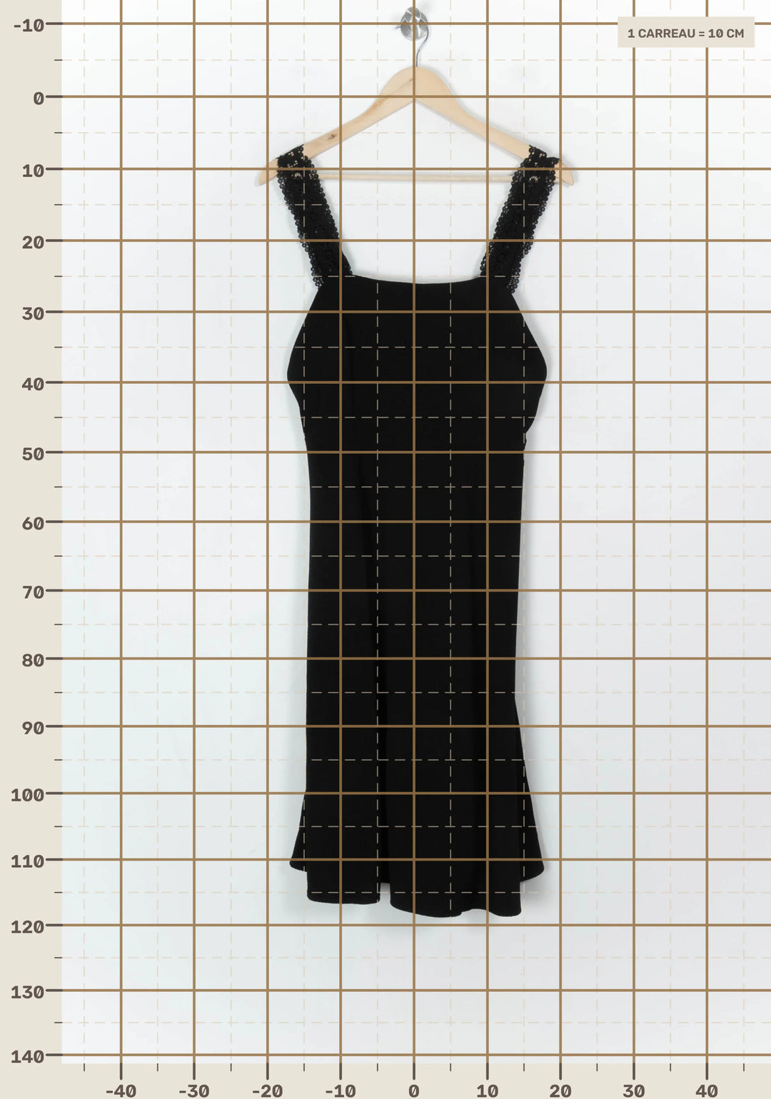 Robe Longue Noire - Taille M/38 de la marque Sézane | PARAD123536 - Vendu par Paradigme - Image 4