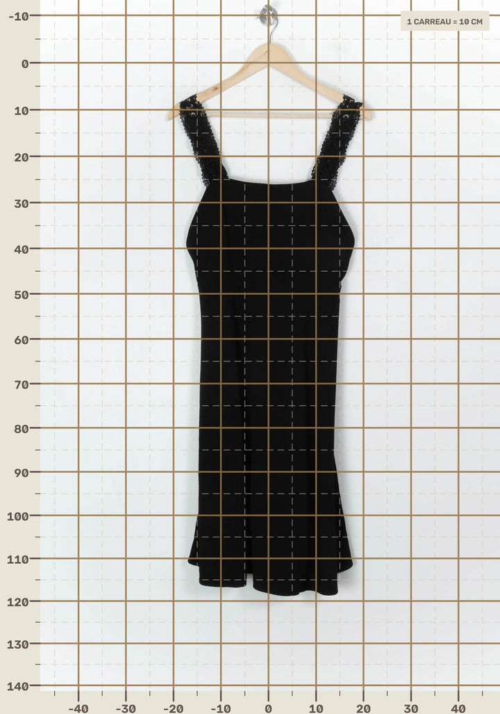 Robe Longue Noire - Taille M/38 de la marque Sézane | PARAD123536 - Vendu par Paradigme - Image 4