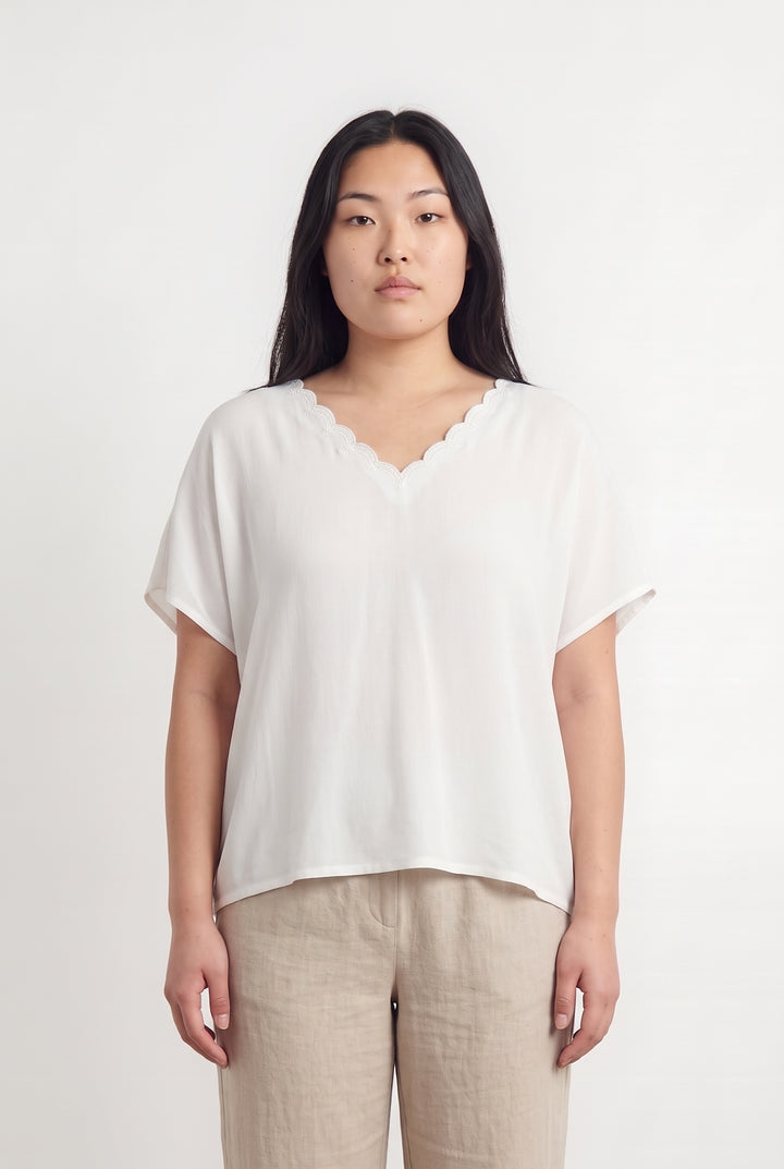 Blouse Blanche - Taille XL/42 de la marque One Step | PARAD123537 - Vendu par Paradigme - Image 1