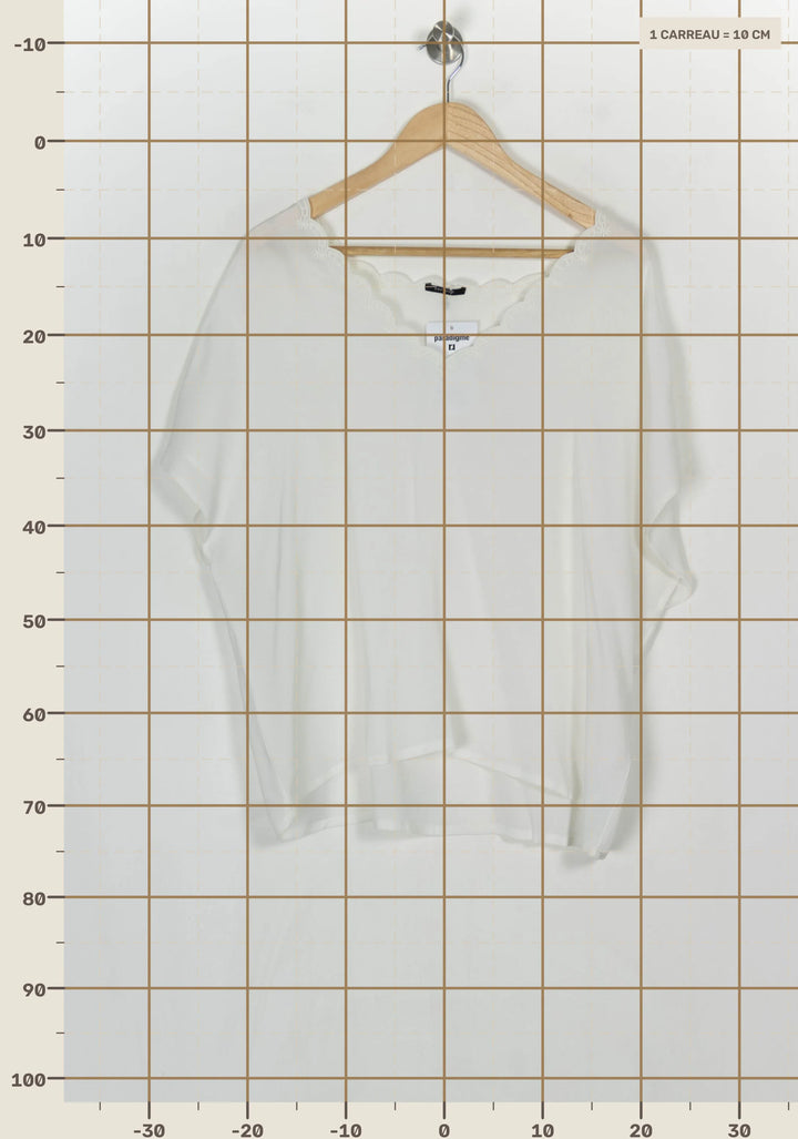 Blouse Blanche - Taille XL/42 de la marque One Step | PARAD123537 - Vendu par Paradigme - Image 4