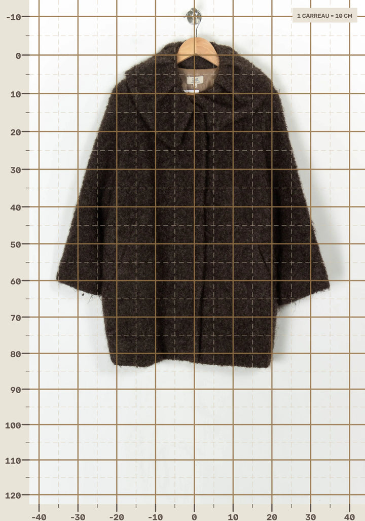 Manteau Marron Foncé - Taille XL/42 de la marque Pablo | PARAD123581 - Vendu par Paradigme - Image 4