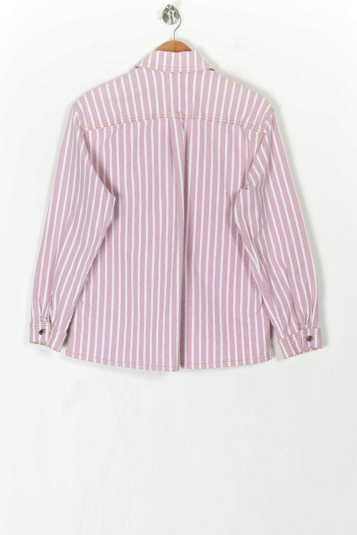 Veste Chemise Rayée Rose et Blanche - Taille XS/34 de la marque ba&amp;sh | PARAD123592 - Vendu par Paradigme - Image 5