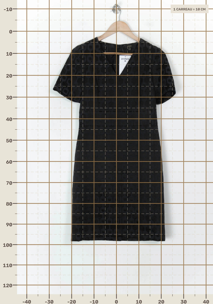 Robe Midi Noire - Taille S/36 de la marque Maison 123 | PARAD123604 - Vendu par Paradigme - Image 4