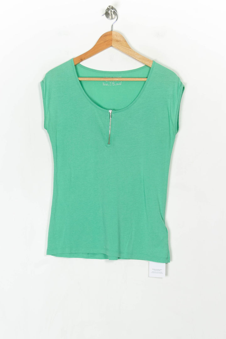 Tee-shirt sans manches Vert - Taille S/36 de la marque Caroll | PARAD123605 - Vendu par Paradigme - Image 2