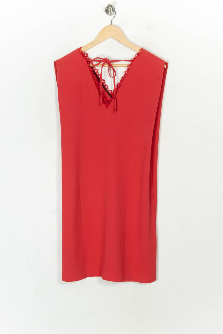 Robe Midi Rouge - Taille L/40 de la marque IKKS | PARAD123609 - Vendu par Paradigme - Image 5