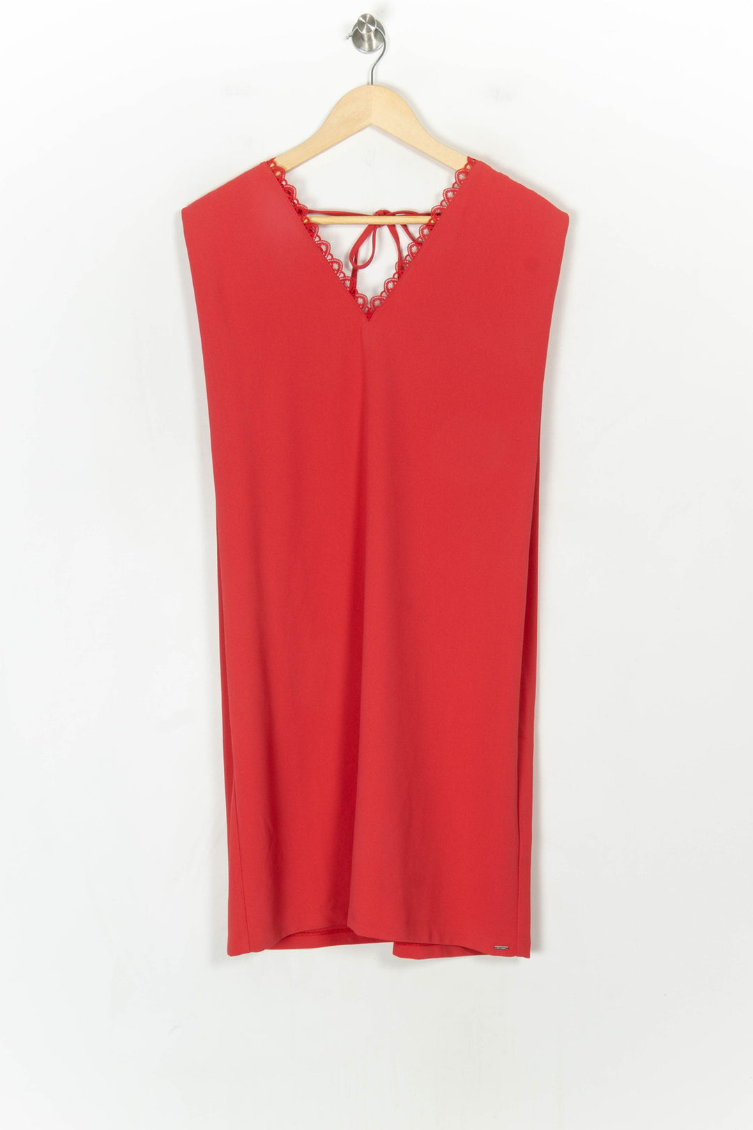 Robe Midi Rouge - Taille L/40 de la marque IKKS | PARAD123609 - Vendu par Paradigme - Image 2