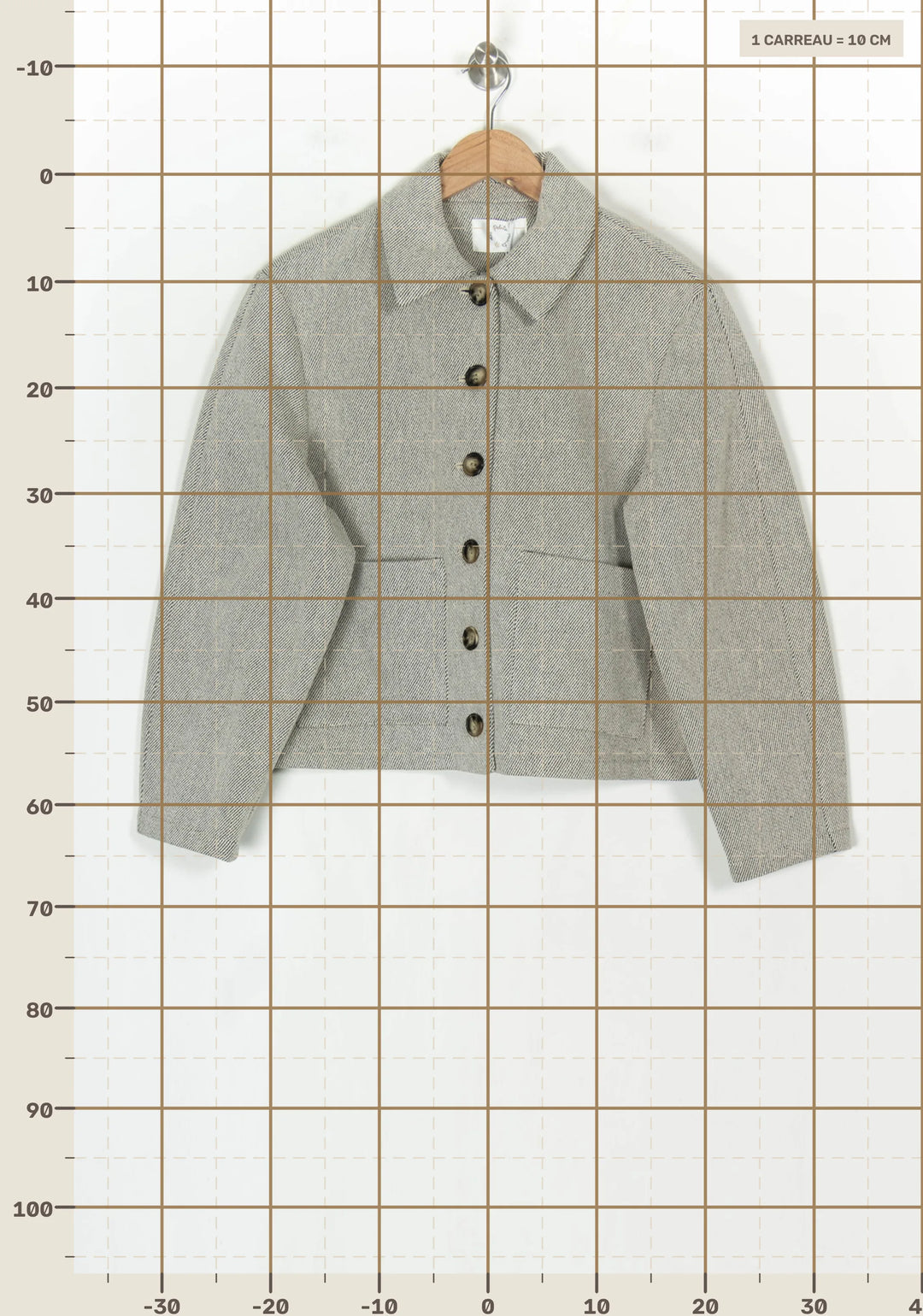 Veste Grise - Taille S/36 de la marque Des petits hauts | PARAD123610 - Vendu par Paradigme - Image 4