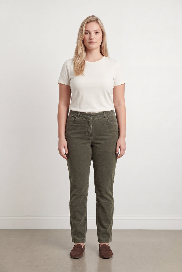 Pantalon Vert Kaki - Taille XL/42 de la marque Caroll | PARAD123615 - Vendu par Paradigme - Image 1