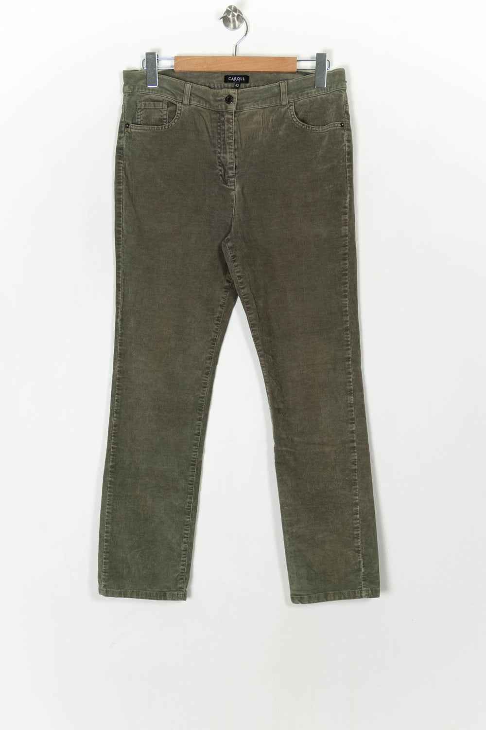 Pantalon Vert Kaki - Taille XL/42 de la marque Caroll | PARAD123615 - Vendu par Paradigme - Image 2