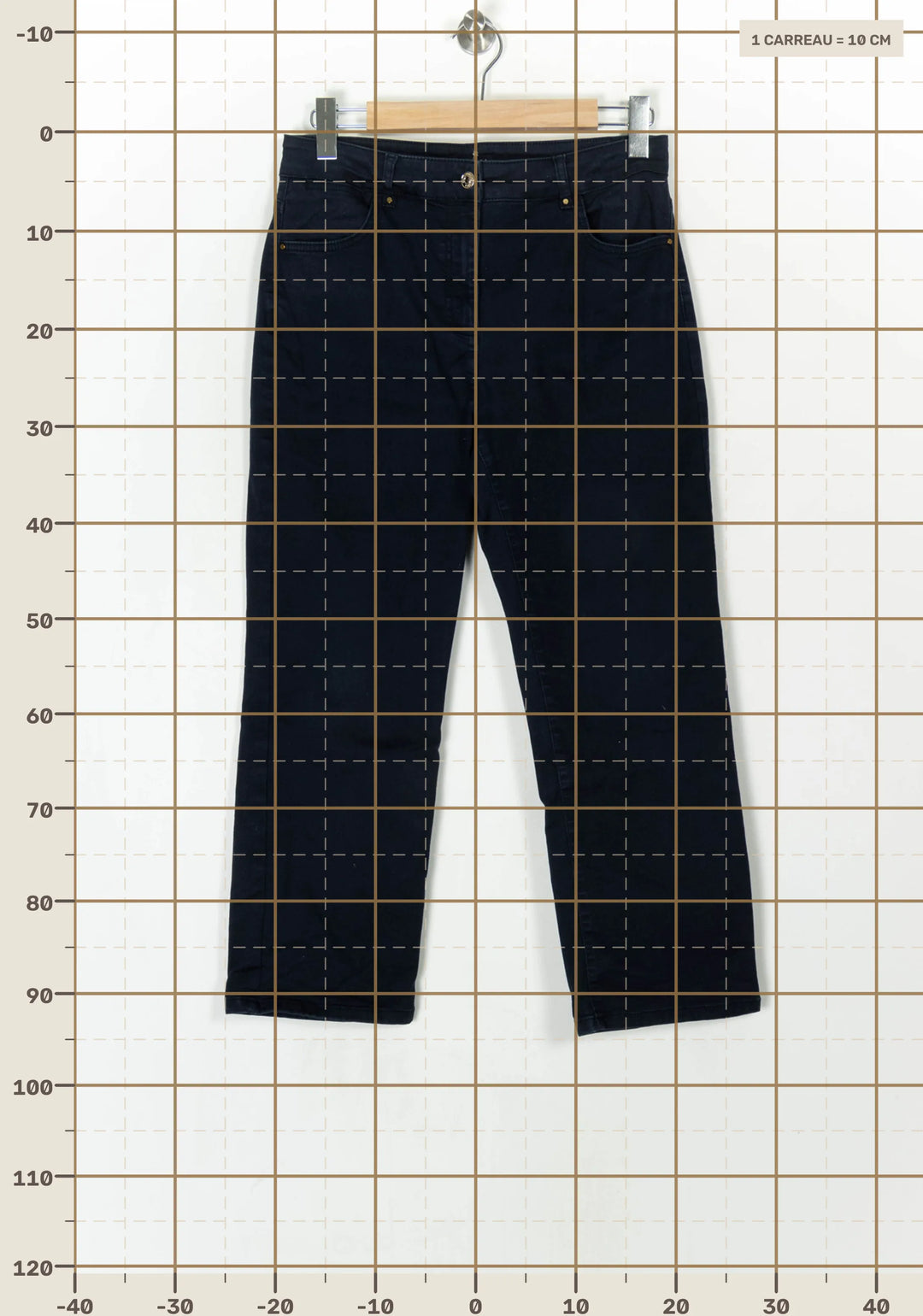 Jean Bleu foncé - Taille XL/42 de la marque Caroll | PARAD123617 - Vendu par Paradigme - Image 4