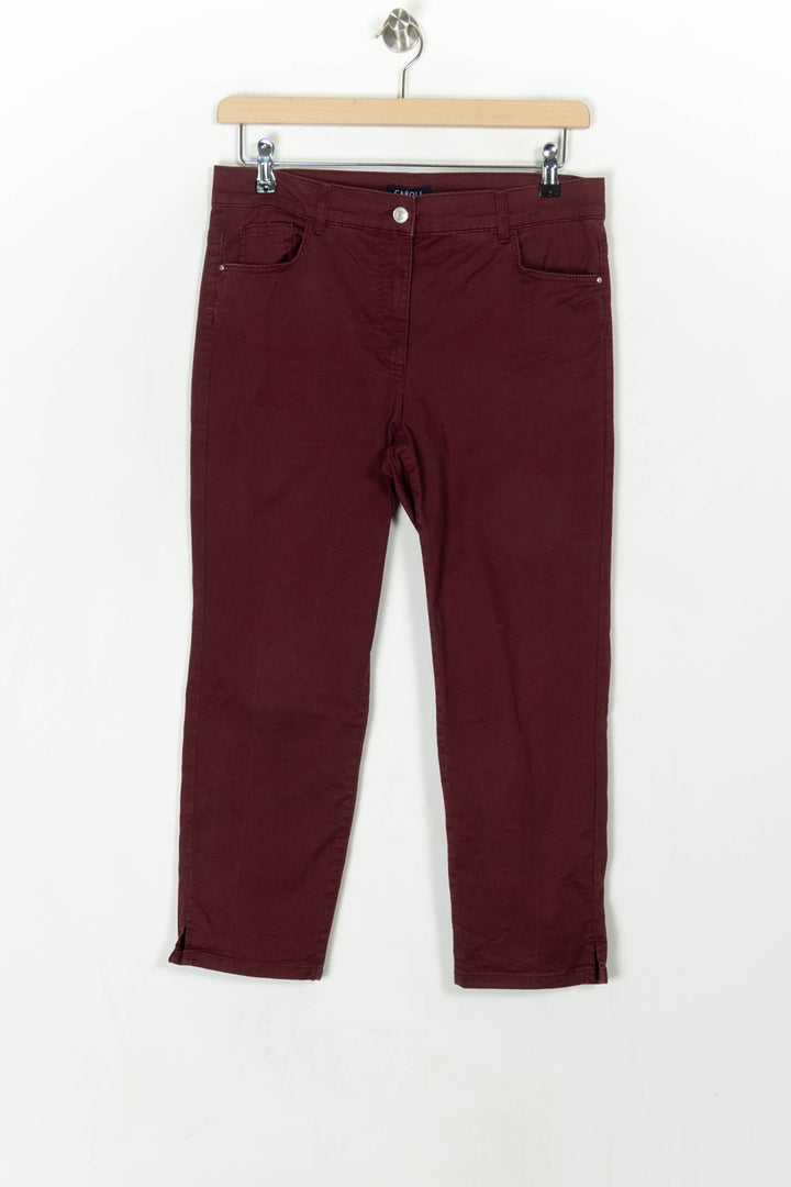 Pantalon Bordeaux - Taille XXL/44 de la marque Caroll | PARAD123618 - Vendu par Paradigme - Image 2