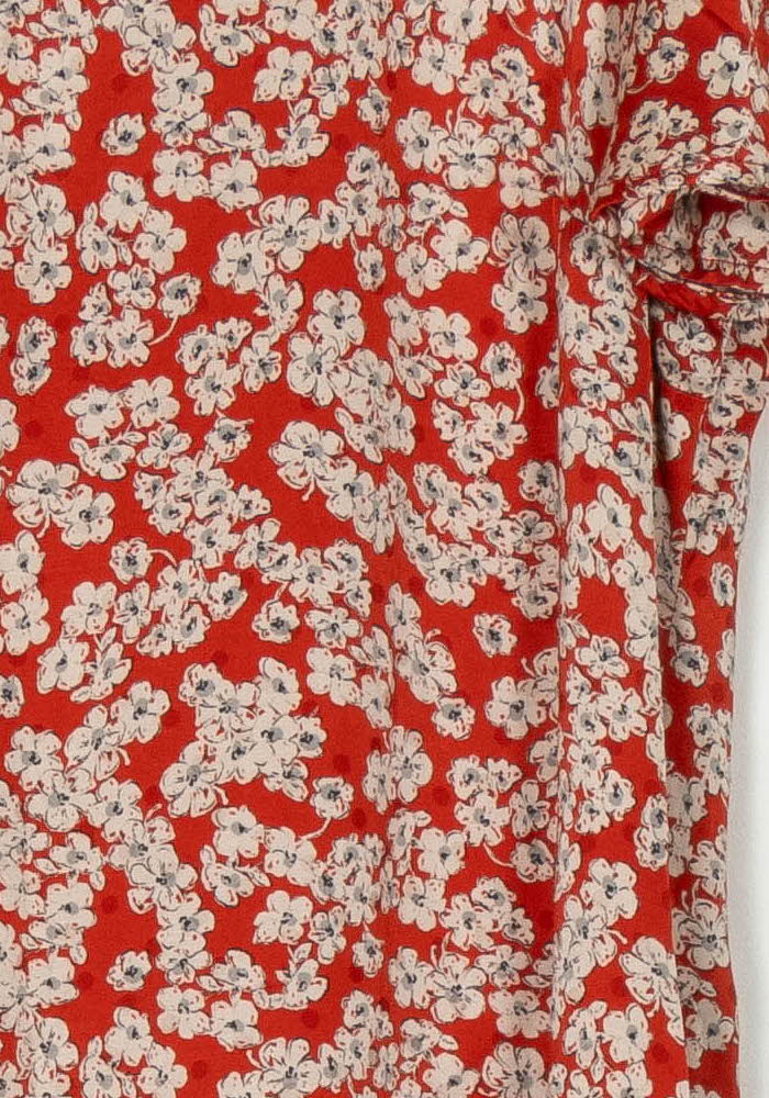 Robe Courte Rouge - Taille L/40 de la marque Caroll | PARAD123622 - Vendu par Paradigme - Image 3