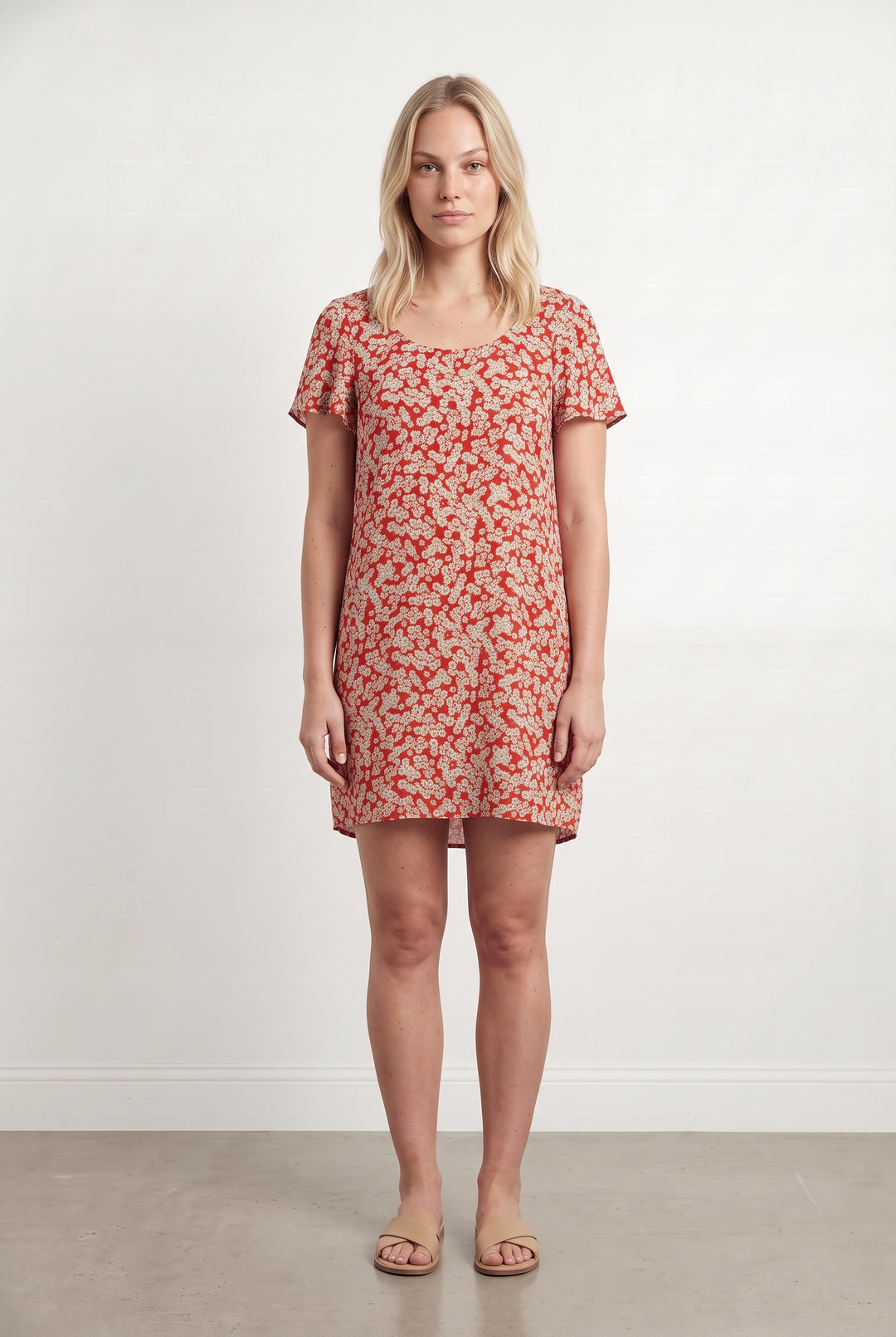 Robe Courte Rouge - Taille L/40 de la marque Caroll | PARAD123622 - Vendu par Paradigme - Image 1