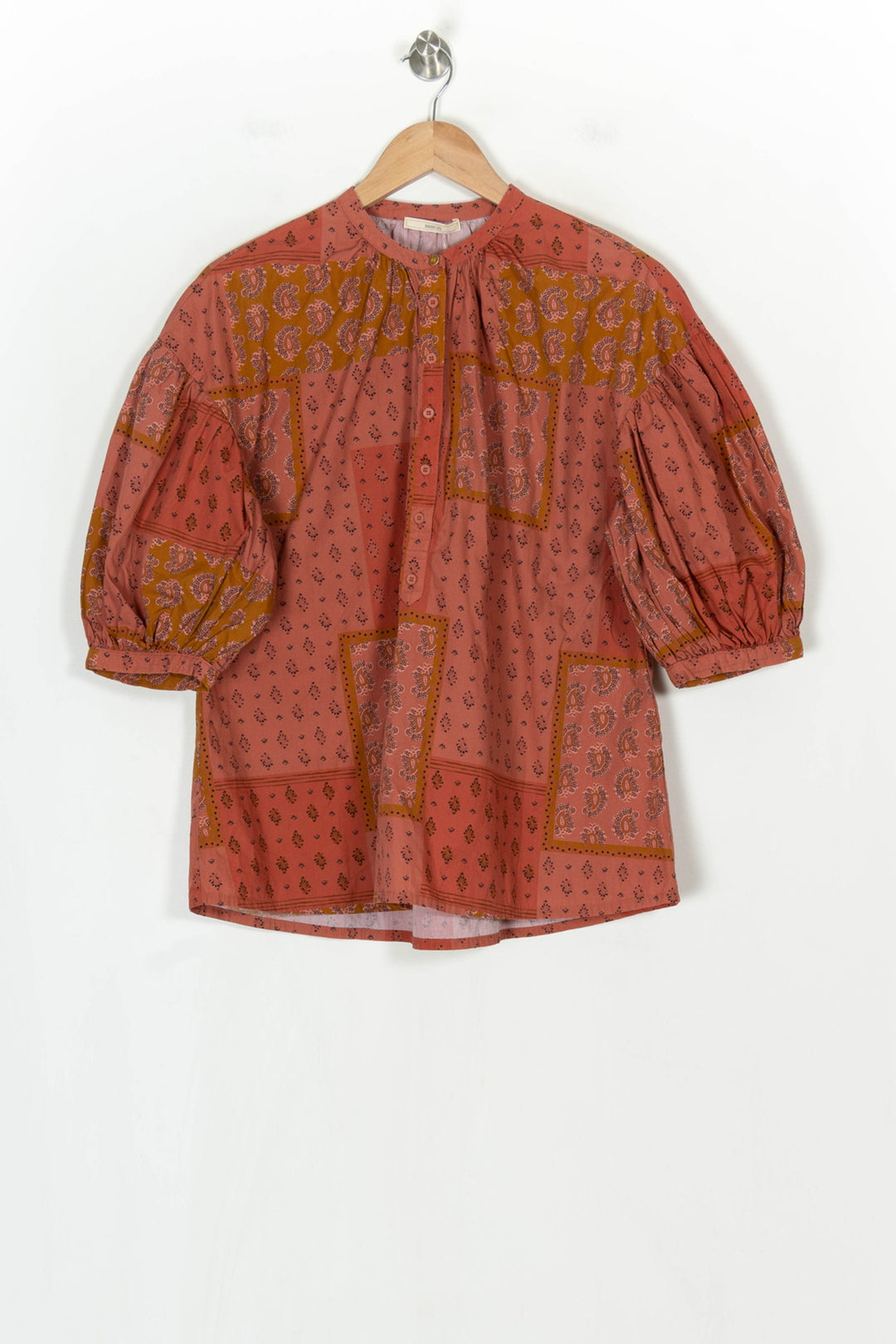 Blouse Rouge et Ocre - Taille M/38 de la marque Sessùn | PARAD123630 - Vendu par Paradigme - Image 2