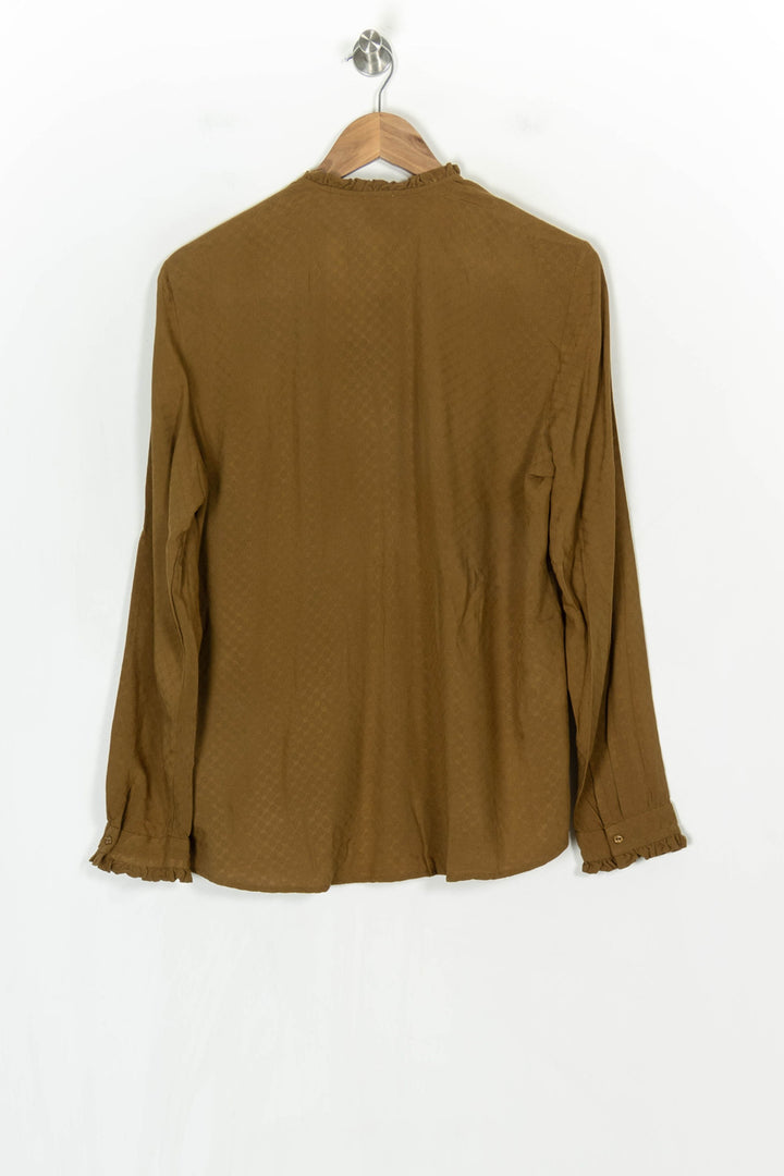 Blouse Marron - Taille L/40 de la marque Des petits hauts | PARAD123632 - Vendu par Paradigme - Image 5