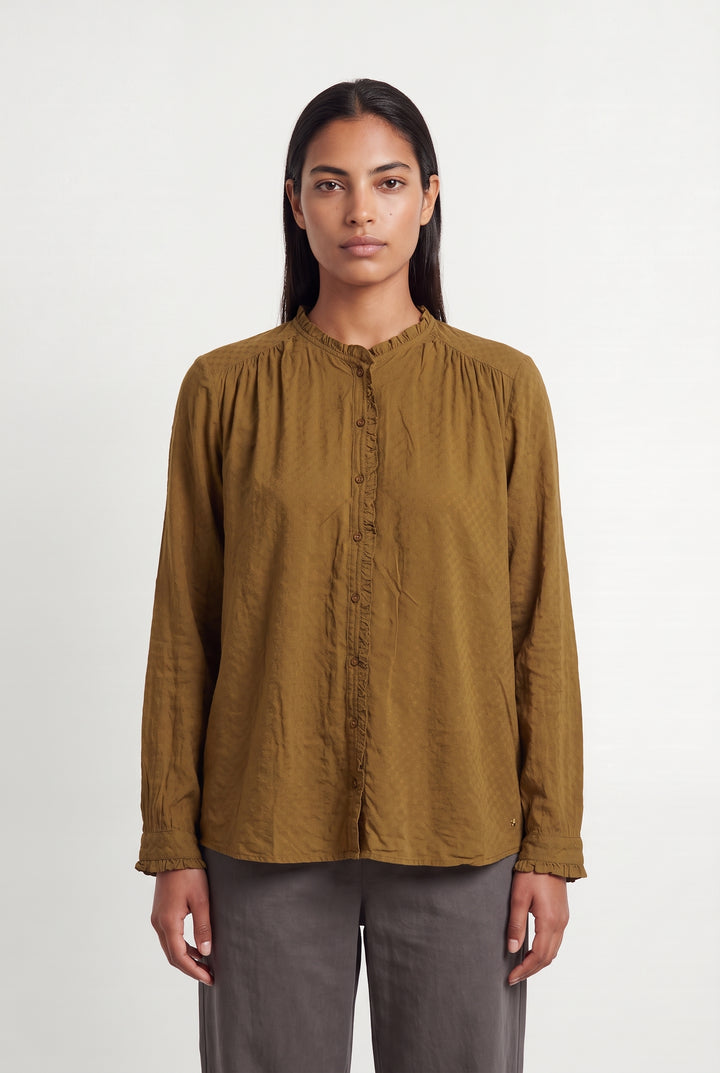 Blouse Marron - Taille L/40 de la marque Des petits hauts | PARAD123632 - Vendu par Paradigme - Image 1