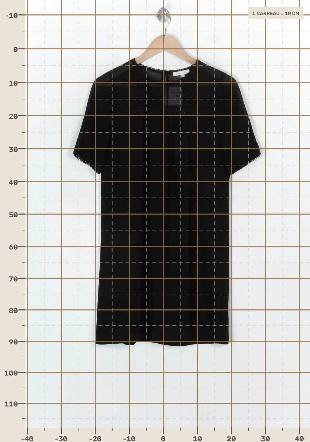 Robe Courte Noire - Taille S/36 de la marque Grace &amp; Mila | PARAD123633 - Vendu par Paradigme - Image 4