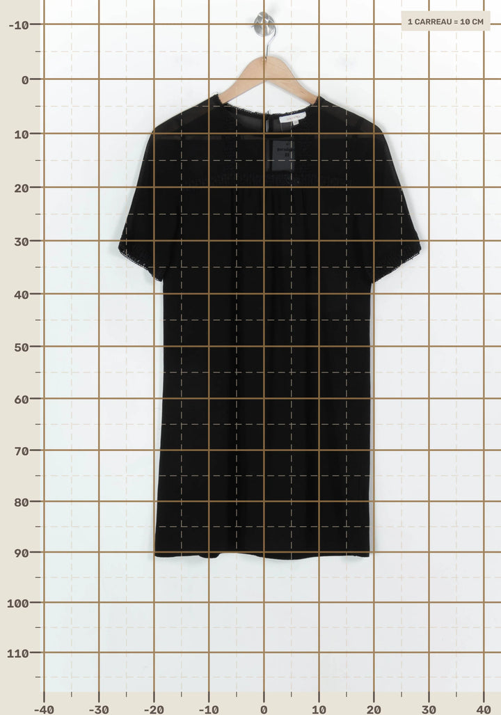 Robe Courte Noire - Taille S/36 de la marque Grace &amp; Mila | PARAD123633 - Vendu par Paradigme - Image 4