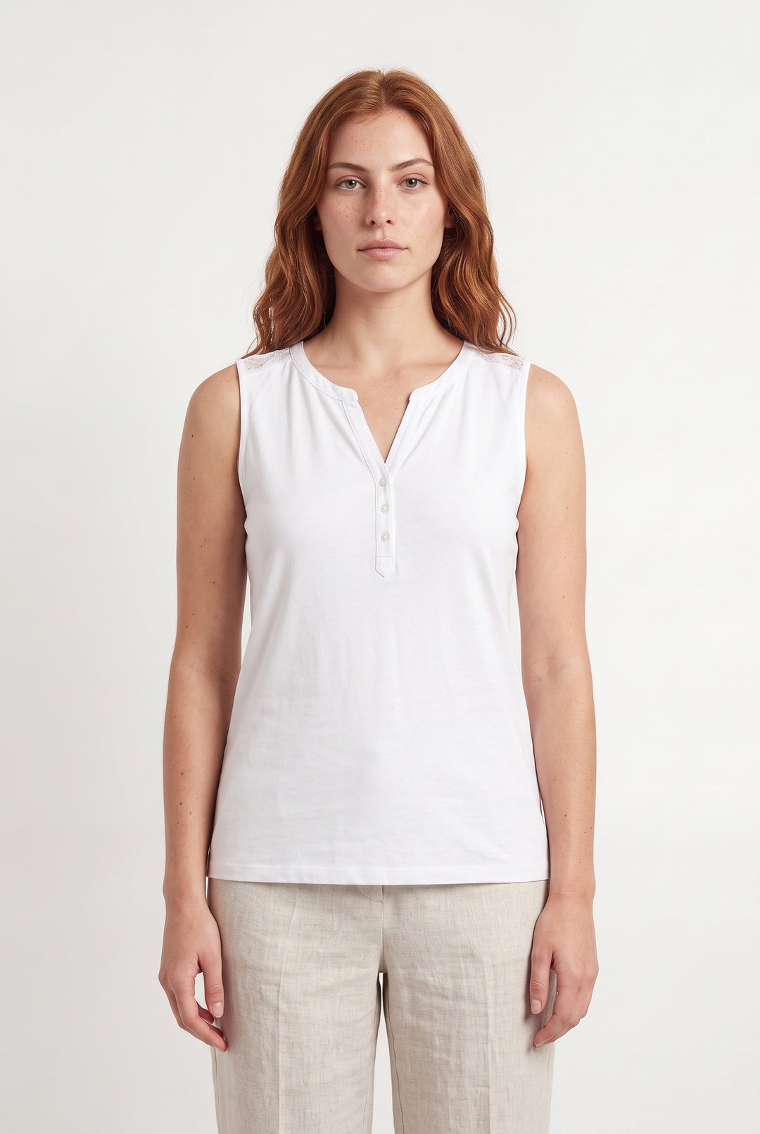 Débardeur Blanc - Taille S/36 de la marque Caroll | PARAD123637 - Vendu par Paradigme - Image 1