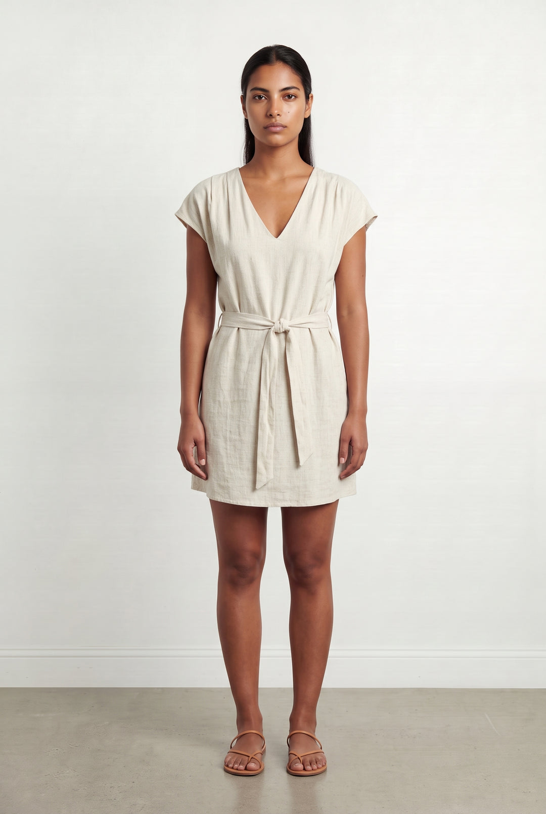 Robe Portefeuille Beige - Taille L/40 de la marque Grace &amp; Mila | PARAD123641 - Vendu par Paradigme - Image 1