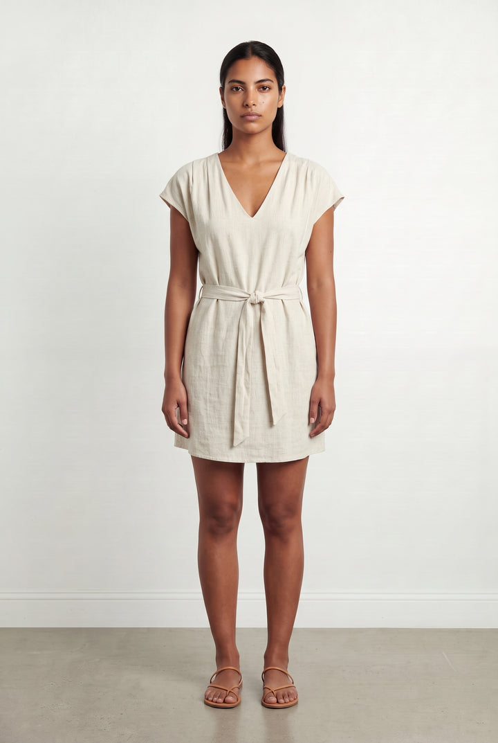 Robe Portefeuille Beige - Taille L/40 de la marque Grace &amp; Mila | PARAD123641 - Vendu par Paradigme - Image 1