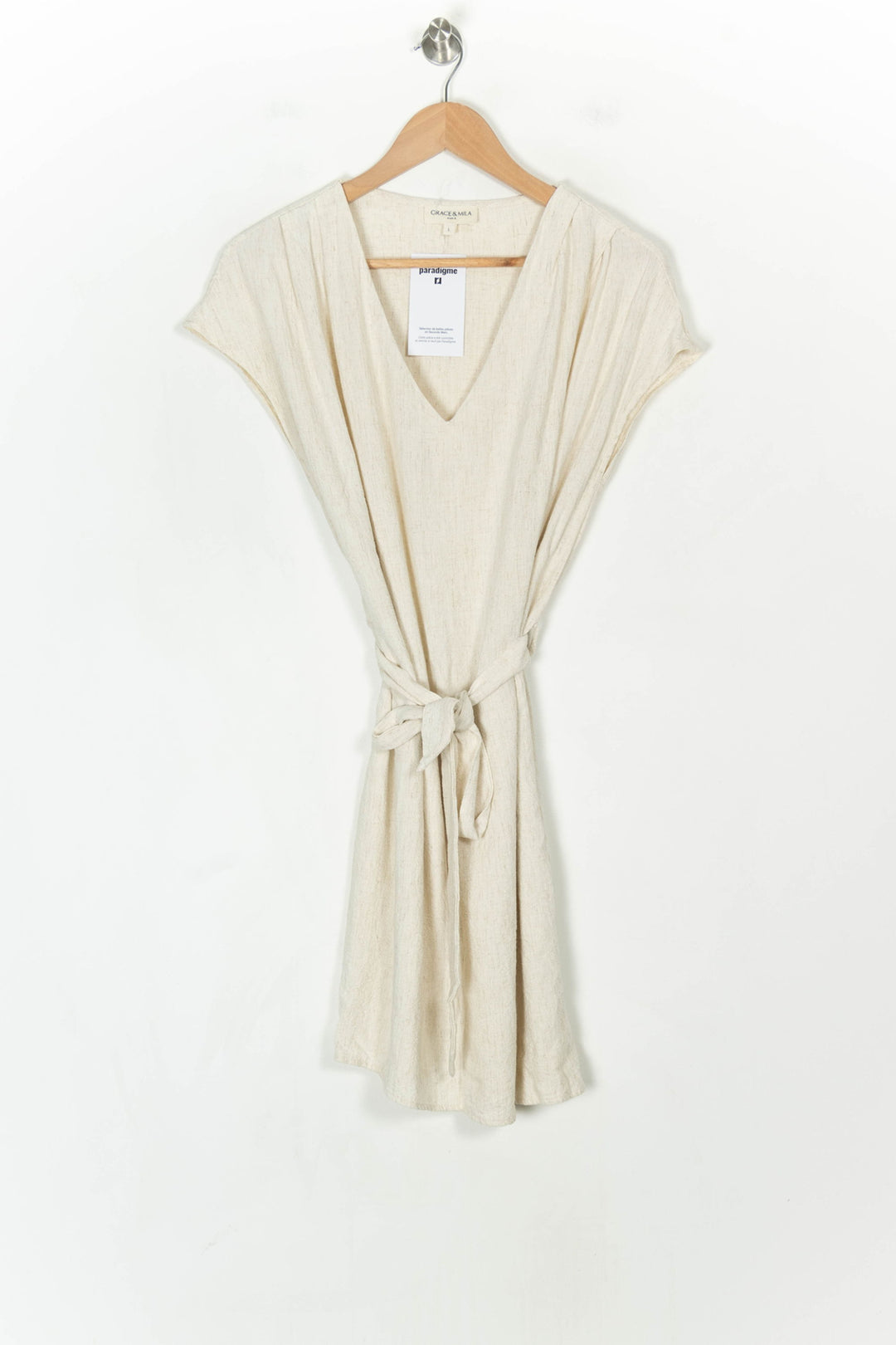 Robe Portefeuille Beige - Taille L/40 de la marque Grace &amp; Mila | PARAD123641 - Vendu par Paradigme - Image 2