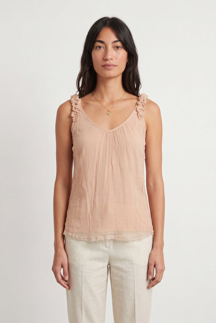 Blouse Sans Manches Rose pâle - Taille S/36 de la marque Ekyog | PARAD123643 - Vendu par Paradigme - Image 1
