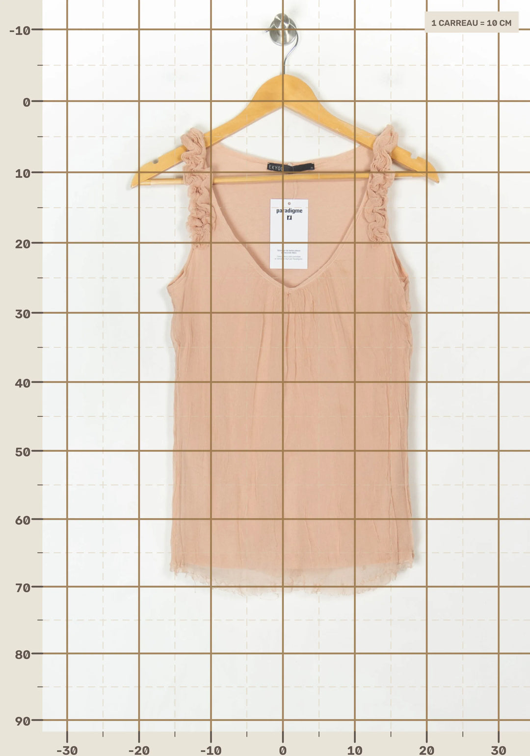 Blouse Sans Manches Rose pâle - Taille S/36 de la marque Ekyog | PARAD123643 - Vendu par Paradigme - Image 4