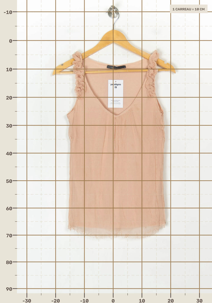 Blouse Sans Manches Rose pâle - Taille S/36 de la marque Ekyog | PARAD123643 - Vendu par Paradigme - Image 4