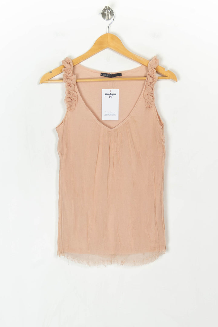 Blouse Sans Manches Rose pâle - Taille S/36 de la marque Ekyog | PARAD123643 - Vendu par Paradigme - Image 2