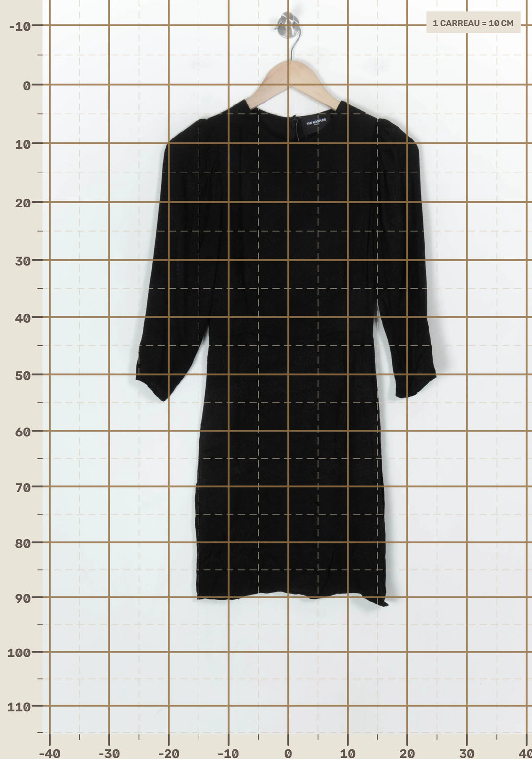 Robe Courte Noire - Taille S/36 de la marque The Kooples | PARAD123644 - Vendu par Paradigme - Image 4