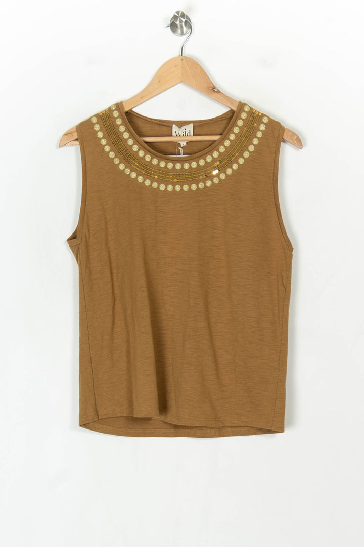 Débardeur Beige - Taille S/36 de la marque Wild | PARAD123645 - Vendu par Paradigme - Image 2