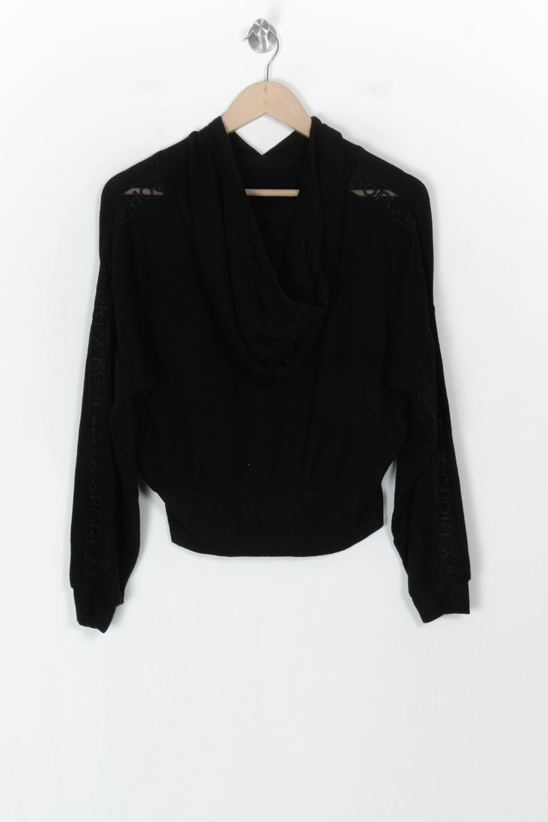 Pull à capuche noir - Taille S/36 de la marque The Kooples - Sport | PARAD123647 - Vendu par Paradigme - Image 5