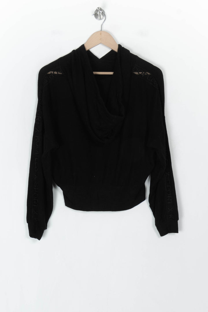 Pull à capuche noir - Taille S/36 de la marque The Kooples - Sport | PARAD123647 - Vendu par Paradigme - Image 5