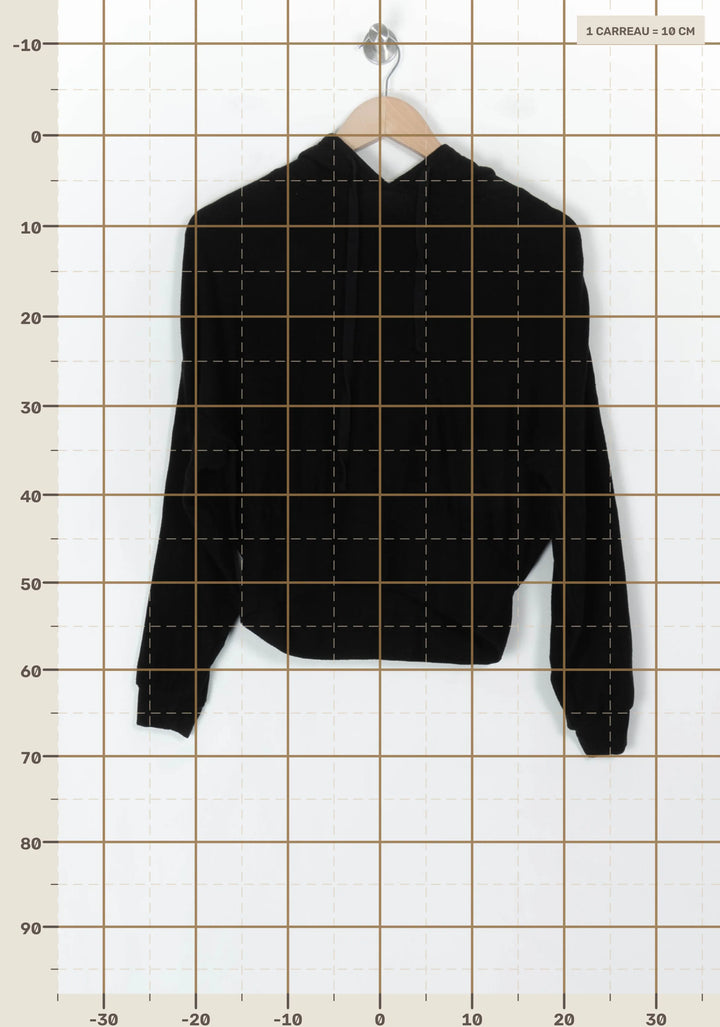 Pull à capuche noir - Taille S/36 de la marque The Kooples - Sport | PARAD123647 - Vendu par Paradigme - Image 4