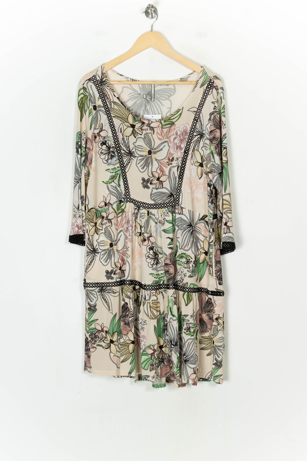 Robe Multicolore - Taille XXL/44 de la marque Indies | PARAD123648 - Vendu par Paradigme - Image 2