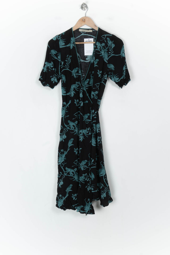 Robe Noire et Turquoise - Taille L/40 de la marque La Fée Maraboutée | PARAD123654 - Vendu par Paradigme - Image 2