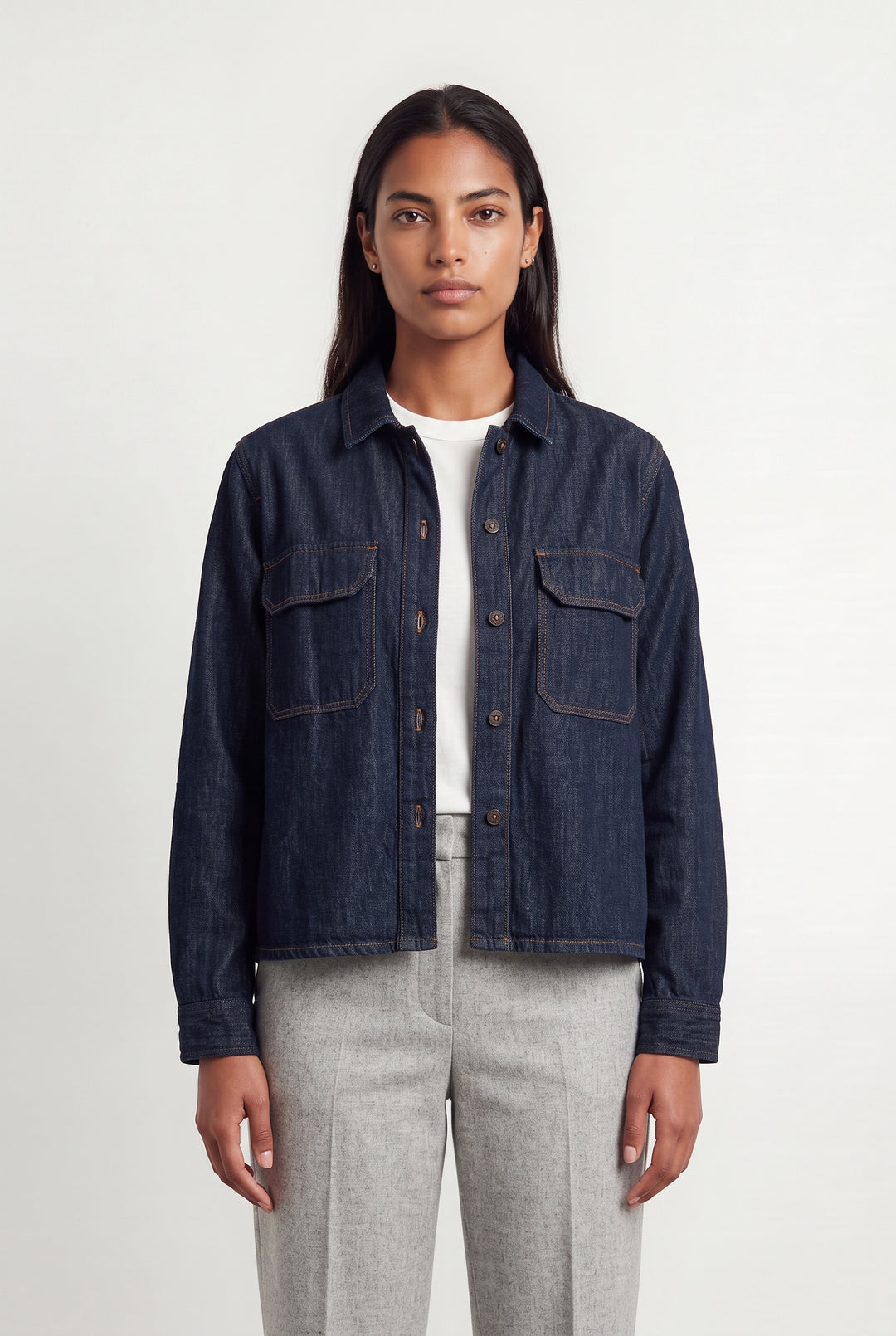 Chemise en Jean Bleue - Taille L/40 de la marque Comptoir des Cotonniers | PARAD123656 - Vendu par Paradigme - Image 1