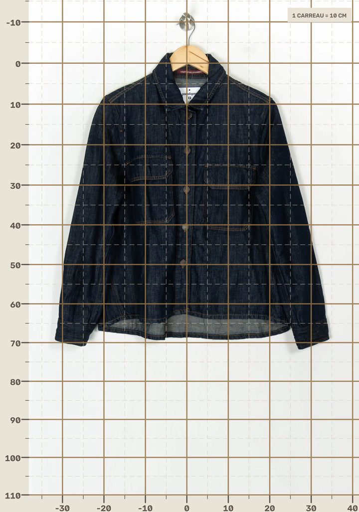 Chemise en Jean Bleue - Taille L/40 de la marque Comptoir des Cotonniers | PARAD123656 - Vendu par Paradigme - Image 4