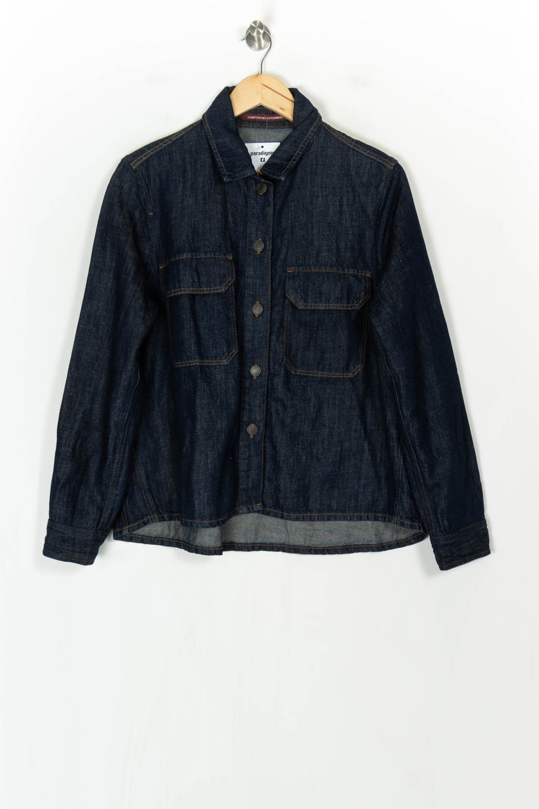 Chemise en Jean Bleue - Taille L/40 de la marque Comptoir des Cotonniers | PARAD123656 - Vendu par Paradigme - Image 2