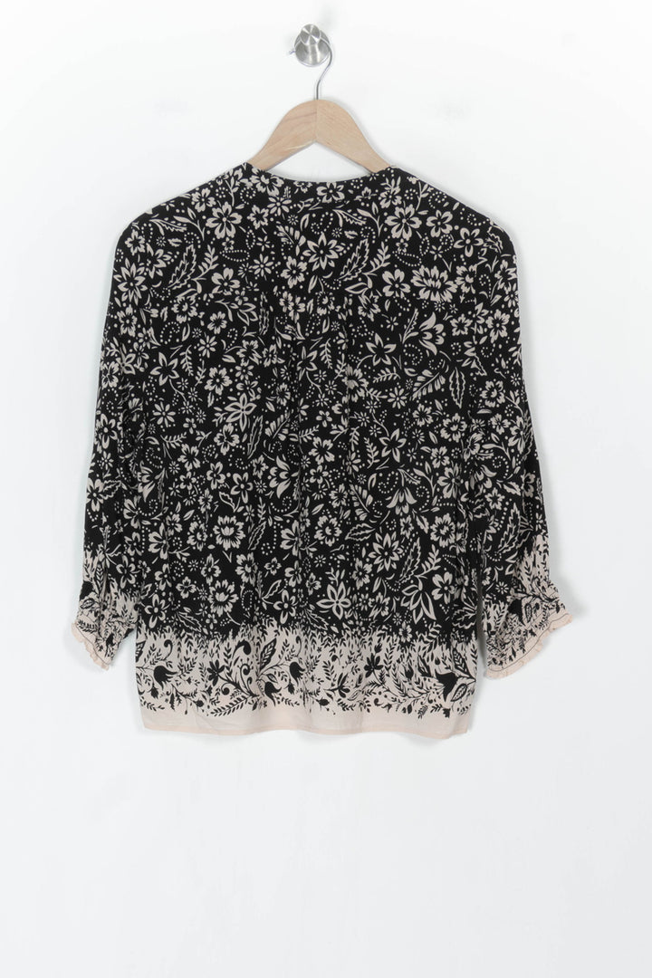 Blouse Noire et Beige - Taille L/40 de la marque Gerard Darel | PARAD123657 - Vendu par Paradigme - Image 5
