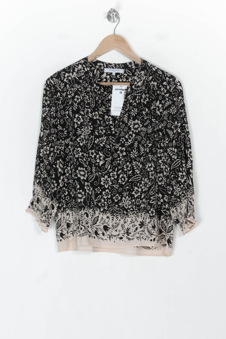 Blouse Noire et Beige - Taille L/40 de la marque Gerard Darel | PARAD123657 - Vendu par Paradigme - Image 2