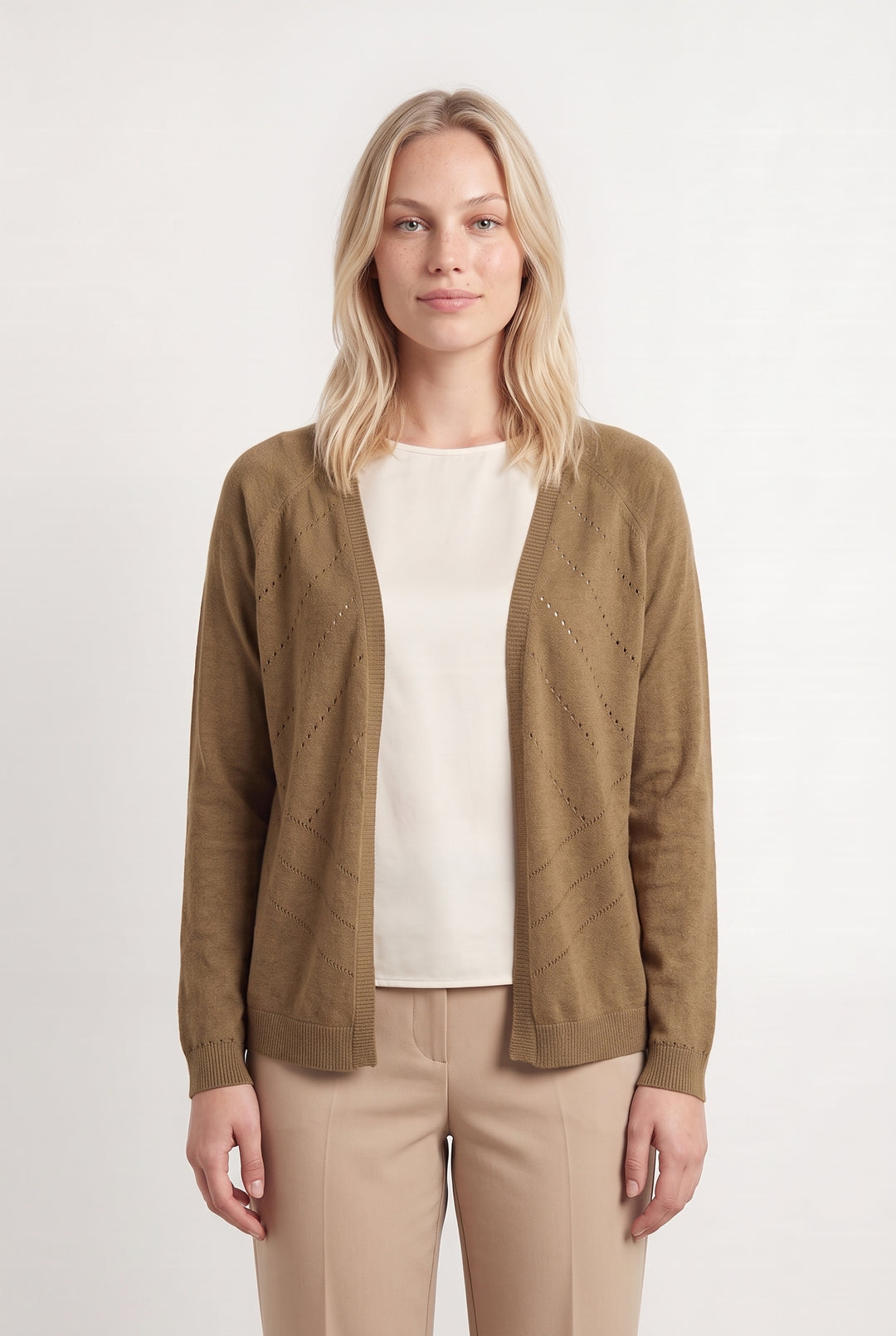 Cardigan Beige - Taille L/40 de la marque IKKS | PARAD123658 - Vendu par Paradigme - Image 1