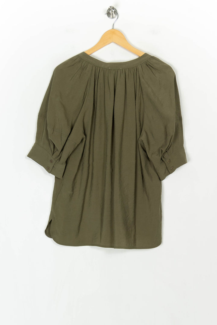 Blouse Verte - Taille L/40 de la marque Claudie Pierlot | PARAD123661 - Vendu par Paradigme - Image 5
